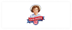 Little Debbie" brand, featuring an illustration of a smiling young girl