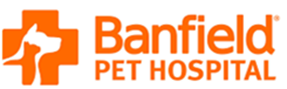 Logo of Banfield Pet Hospital.
