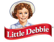 Little Debbie" brand, featuring an illustration of a smiling young girl